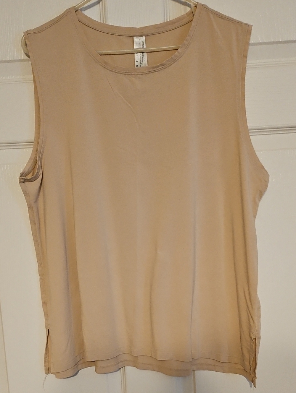 Core 10 Sleeveless Crewneck Muscle Tank Top - Beige